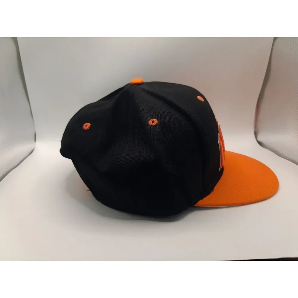 London England Great Britain Awnhill Orange and Black Snapback Hat
